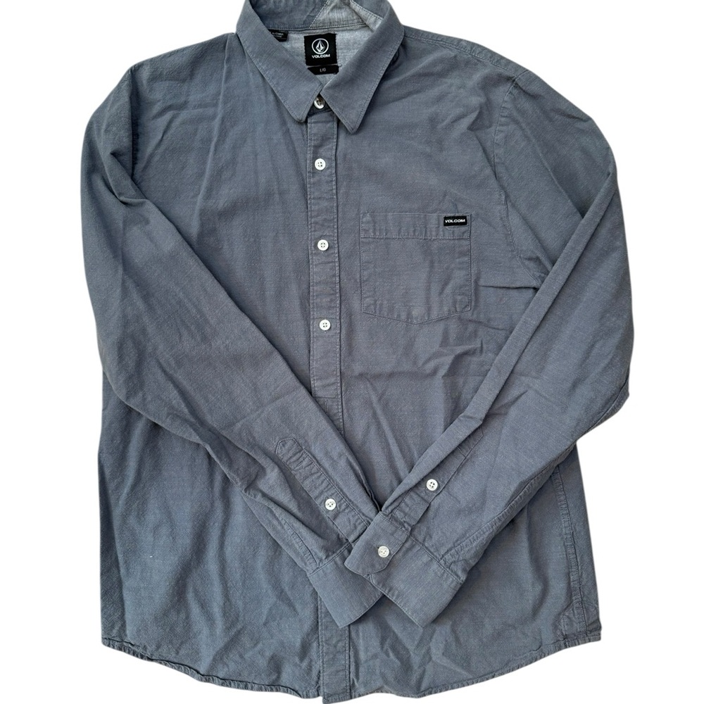 Volcom Gray Button-Up Shirt